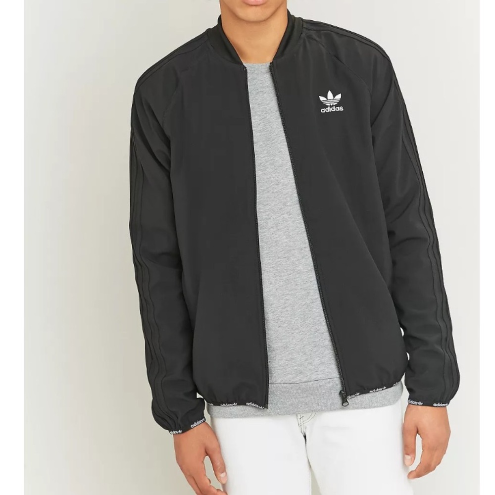 adidas Originals Black Trefoil Bomber Jacket - Picture 9 of 10